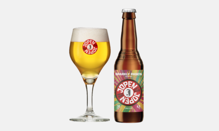 Jopen Sparkly Pasen fles en glas